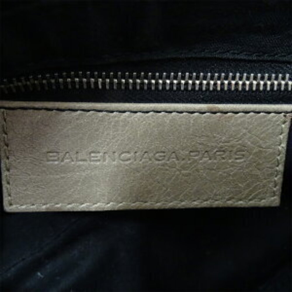 Balenciaga Bag Shoulder Leather Beige Greige Gray Crossbody - Picture 7 of 8